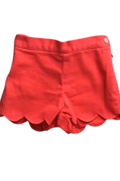 A Red Shorts from Jacadi in size 3-6M for girl. (Front View)