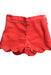 A Red Shorts from Jacadi in size 3-6M for girl. (Front View)