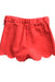 A Red Shorts from Jacadi in size 3-6M for girl. (Back View)