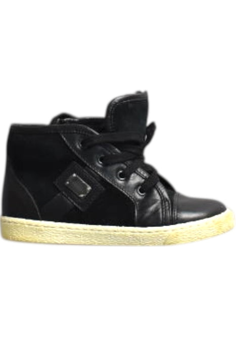 A Black Sneakers from Dolce & Gabbana in size 3T for neutral. (Front View)