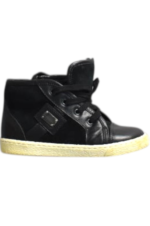 A Black Sneakers from Dolce & Gabbana in size 3T for neutral. (Front View)