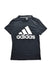 A Black Short Sleeve T Shirts from Adidas in size 5T for girl. (Front View)