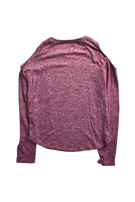 A Burgundy Long Sleeve Tops from Abercrombie  in size 9Y for girl. (Back View)