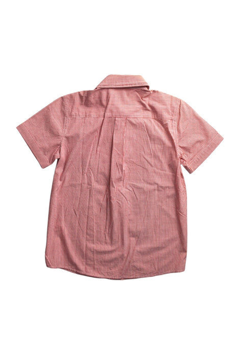 A Red Short Sleeve Shirts from Cyrillus in size 10Y for boy. (Back View)