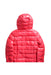 A Red Puffer/Quilted Jackets from United Colors Of Benetton in size 8Y for girl. (Back View)