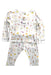 A White Pyjama Sets from Kays + Kins in size 18-24M for girl. (Front View)