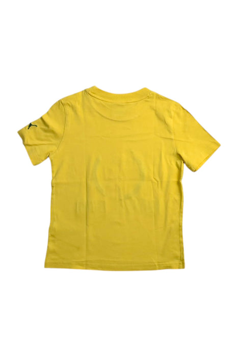 A Yellow Short Sleeve T Shirts from Puma in size 7Y for neutral. (Back View)