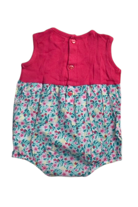 A Pink Sleeveless Rompers from Du Pareil au même in size 3-6M for girl. (Back View)