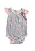 A Pink Sleeveless Bodysuits from Genwoo Kids in size 0-3M for girl. (Front View)