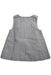 A Grey Sleeveless Dresses from Jacadi in size 3-6M for girl. (Back View)