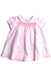 A Pink Short Sleeve Dresses from Jacadi in size 3-6M for girl. (Front View)