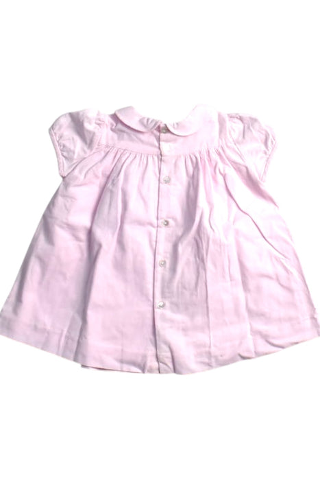 A Pink Short Sleeve Dresses from Jacadi in size 3-6M for girl. (Back View)