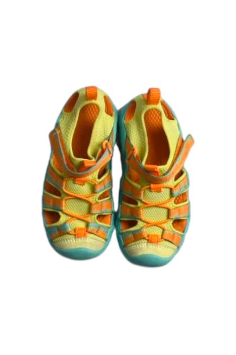 A Teal Sandals from Keen in size 6T for neutral. (Back View)