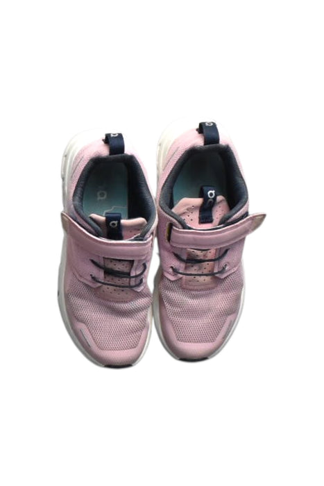 A Pink Sneakers from On  in size 7Y for girl. (Back View)