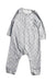 A Grey Onesies from Petit Bateau in size 6-12M for neutral. (Front View)