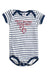 A White Short Sleeve Bodysuits from Petit Bateau in size 6-12M for boy. (Front View)