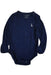 A Navy Long Sleeve Bodysuits from Raph and Remy in size 12-18M for boy. (Front View)