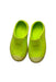 A Yellow Slip Ons from Native Shoes in size 4T for neutral. (Back View)