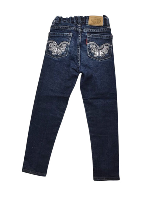 A Blue Jeans from Levi's in size 3T for girl. (Back View)