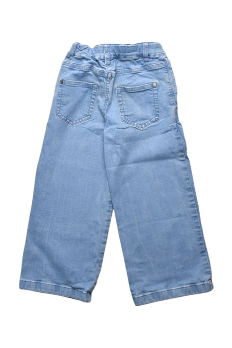 A Blue Jeans from Petit Bateau in size 5T for girl. (Back View)