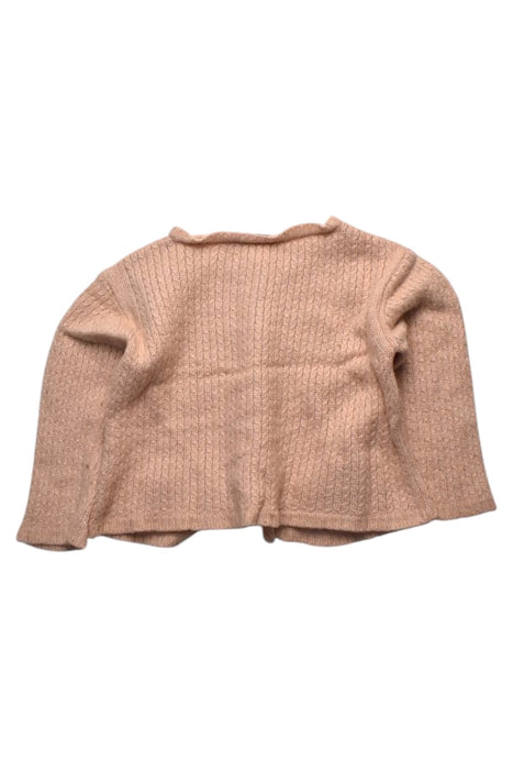 A Peach Cardigans from Les Enfantines in size 18-24M for girl. (Back View)