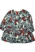 A Multicolour Long Sleeve Dresses from Burberry in size 3T for girl. (Back View)