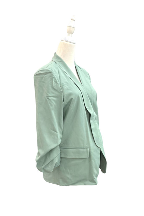 A Green Blazers from Love Bonito in size Maternity-M for maternity. (Back View)