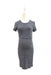 A Grey Short Sleeve Dresses from Mothercot in size Maternity-S for maternity. (Back View)