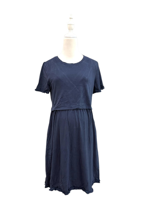 A Navy Short Sleeve Dresses from Jump Eat Cry in size Maternity-S for maternity. (Back View)