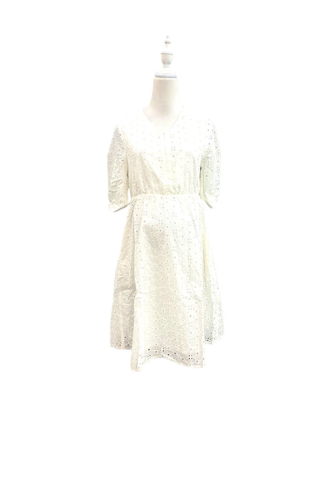A White Short Sleeve Dresses from Jump Eat Cry in size Maternity-S for maternity. (Back View)