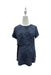 A Blue Short Sleeve Tops from Mothercot in size Maternity-S for maternity. (Back View)