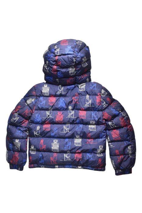 A Blue Puffer/Quilted Coats & Outerwear from Moncler in size 6T for boy. (Back View)