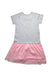 A Grey Short Sleeve Dresses from Moschino in size 10Y for girl. (Back View)