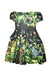 A Multicolour Short Sleeve Dresses from Dolce & Gabbana in size 11Y for girl. (Back View)
