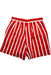 A Red Shorts from Monnalisa in size 12Y for girl. (Back View)
