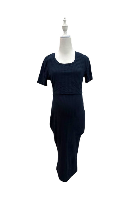A Navy Short Sleeve Dresses from Jump Eat Cry in size Maternity-S for maternity. (Back View)