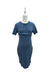 A Blue Short Sleeve Dresses from Love Baby Bump in size Maternity-M for maternity. (Back View)