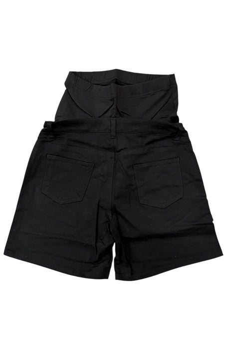 A Black Shorts from Mothercot in size Maternity-S for maternity. (Back View)