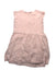 A Pink Sleeveless Dresses from Chateau de Sable in size 6T for girl. (Back View)