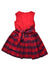 A Red Sleeveless Dresses from Jessie and James in size 6T for girl. (Back View)
