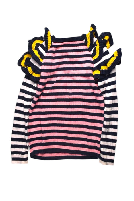 A Pink Long Sleeve Tops from Seed in size 5T for girl. (Back View)