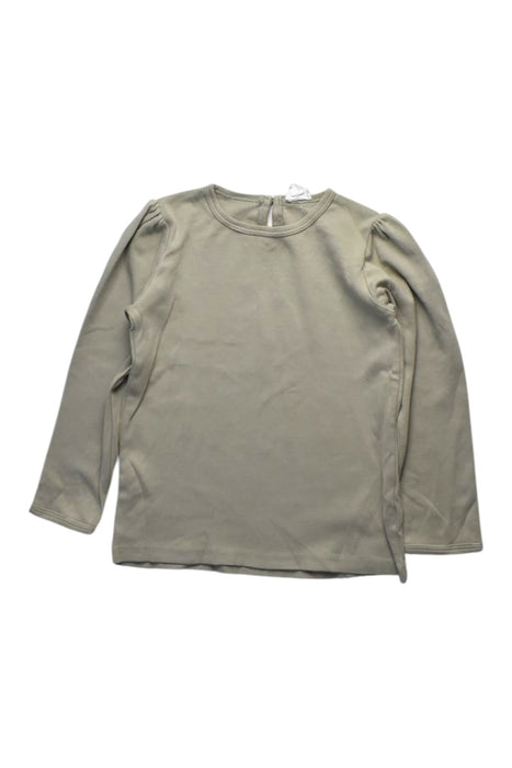 A Beige Long Sleeve Tops from Jamie Kay in size 5T for girl. (Front View)