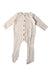 A Beige Long Sleeve Bodysuits from 1 + in the family in size 6-12M for neutral. (Front View)