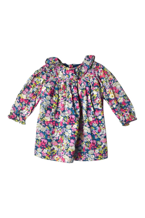 A Multicolour Long Sleeve Dresses from Jacadi in size 6-12M for girl. (Back View)