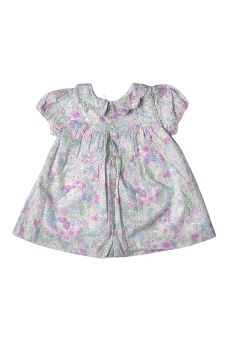 A Pink Short Sleeve Dresses from Jacadi in size 3-6M for girl. (Back View)