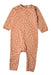 A Peach Long Sleeve Bodysuits from Nature Baby in size 6-12M for girl. (Front View)