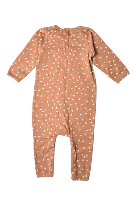 A Peach Long Sleeve Bodysuits from Nature Baby in size 6-12M for girl. (Back View)