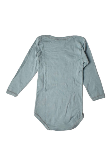 A Teal Long Sleeve Bodysuits from Petit Bateau in size 18-24M for girl. (Back View)