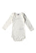 A White Long Sleeve Bodysuits from Petit Bateau in size 6-12M for girl. (Front View)