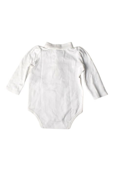 A White Long Sleeve Bodysuits from Ralph Lauren in size 6-12M for girl. (Back View)